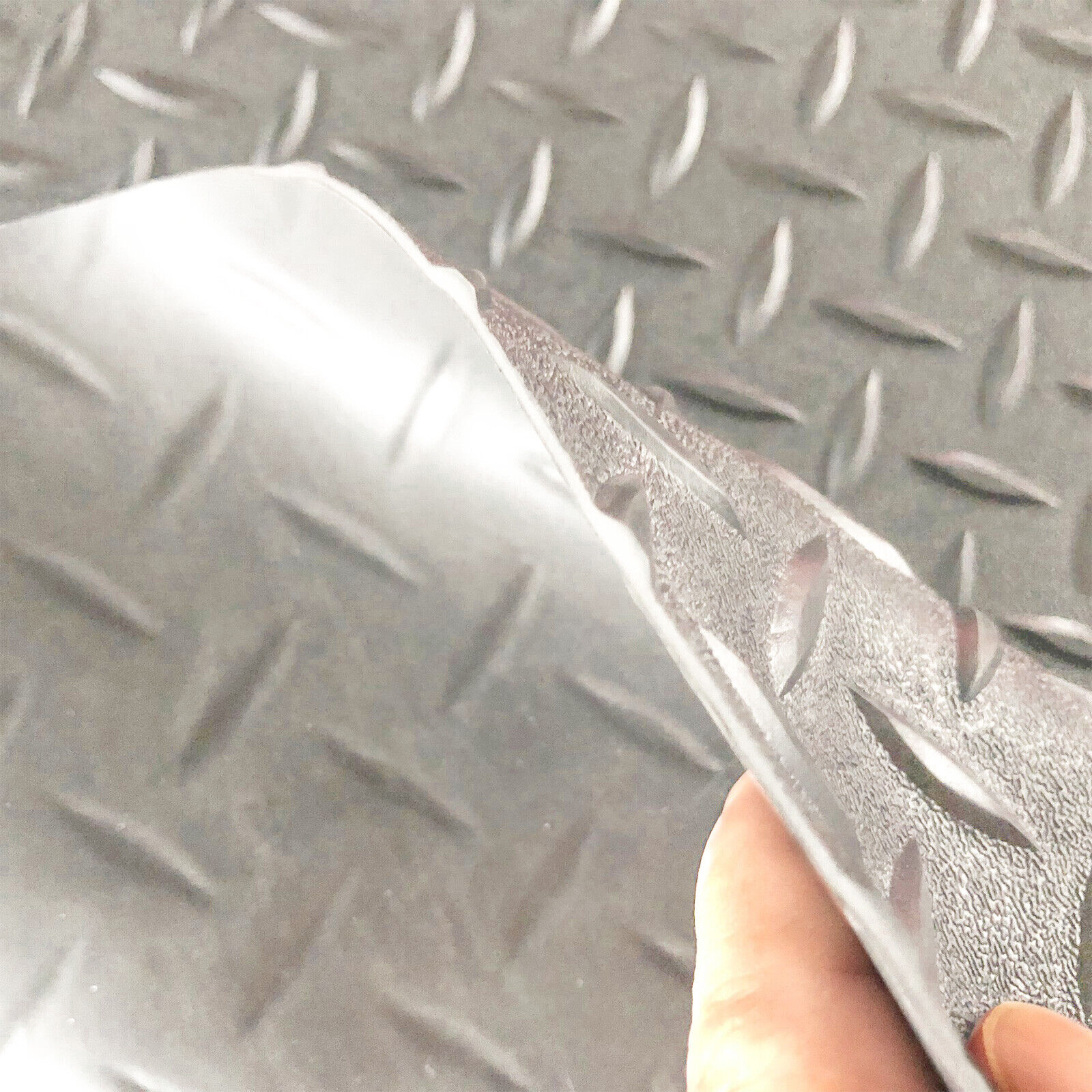 All Size Diamond Plate Gym Floor Mat Roll PVC Garage Golf Cart Truck Bed Protect